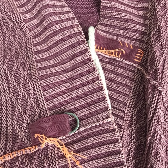 NWT {free people} mauve all washed out cardigan! - Picture 8 of 8